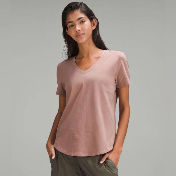 Lululemon Love V-Neck T-Shirt Twilight Rose - Picture 1 of 8